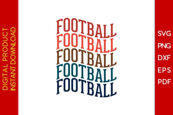 American Football Vintage Typography SVG for Crafts & Graphics