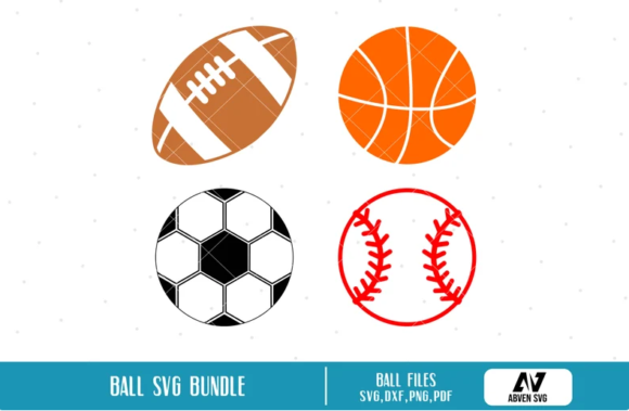 Basketball Football Softball Graphics for Crafts Branding