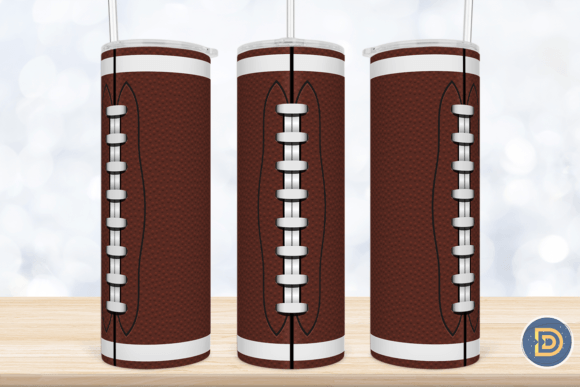 Football 20Oz Tumbler Sublimation PNG for Crafts & Graphics