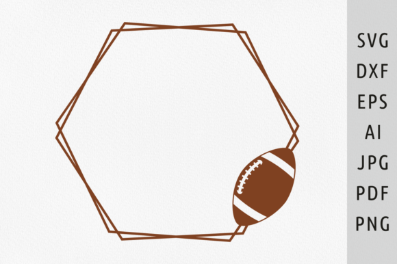 Football Double Frame SVG Review for Graphics & Crafts