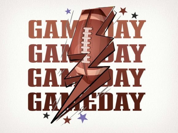 Football Gameday PNG Sublimation: Game-Day Graphics for Publishers