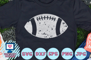 Football Grunge Silhouette for Crafts and Graphics