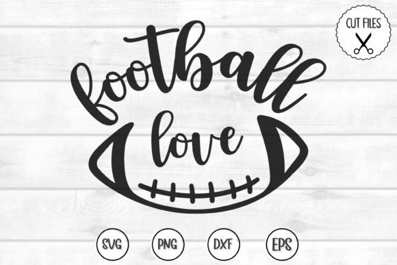Football Love SVG Graphics for Crafts and Selling