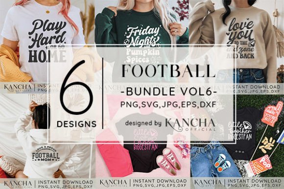 Football SVG Bundle Vol.6: Graphics & Crafts for Local Brands