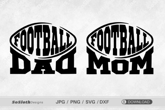 Football Svg Graphics for Crafts & Commercial Products