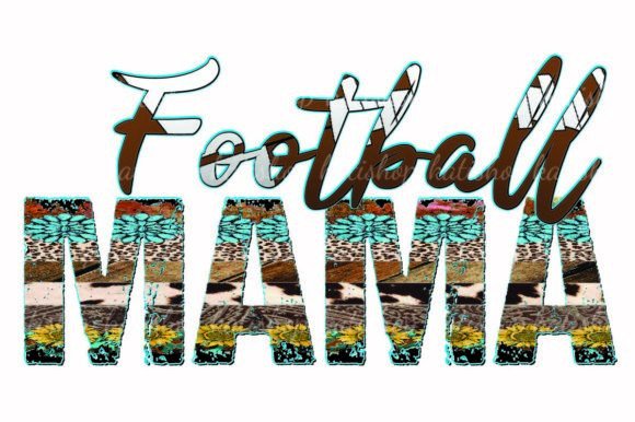 MAMA Football Leopard Fall Season PNG for Graphics & Crafts