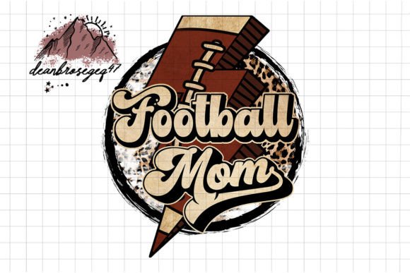 Mom Football Lightning Bolt Leopard Png: Graphics & Crafts