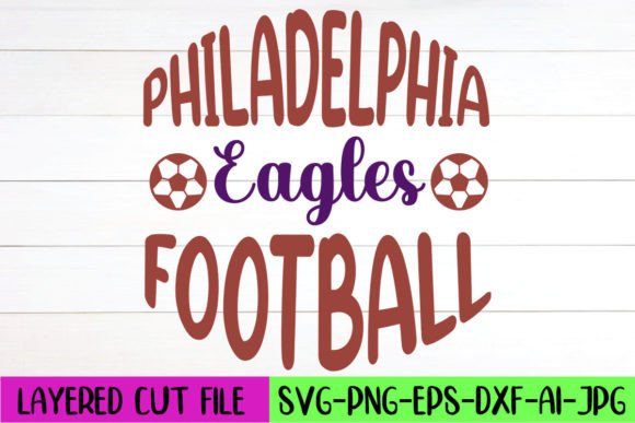 Philadelphia Eagles Football SVG Design