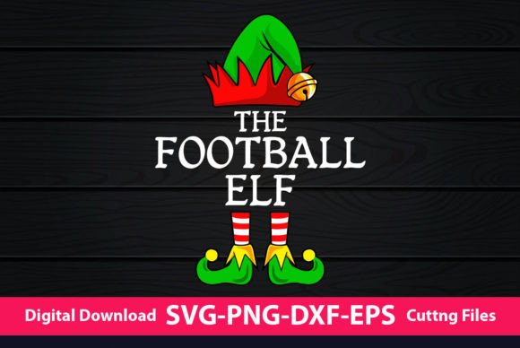 The Football Elf Funny Christmas: Graphics & Crafts